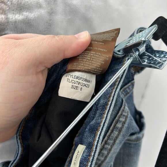 Kut From The Kloth Ankle Straight Leg Cuffed Jeans Size 6 - Picture 8 of 8